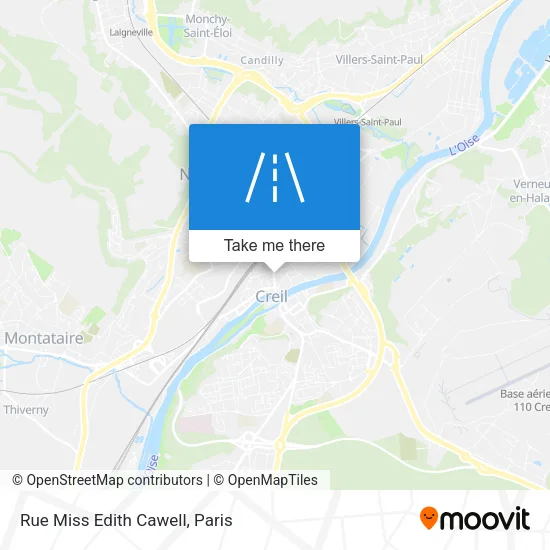 Rue Miss Edith Cawell map