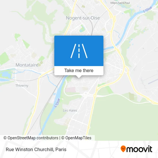 Rue Winston Churchill map