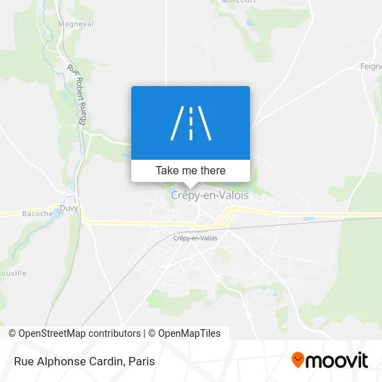 Mapa Rue Alphonse Cardin