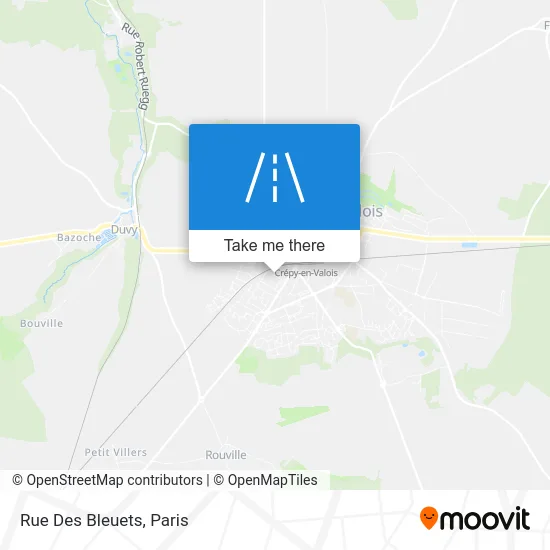 Rue Des Bleuets map