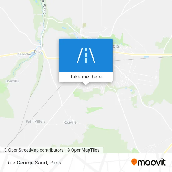 Rue George Sand map