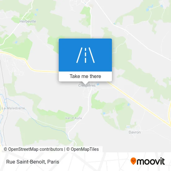 Rue Saint-Benoît map