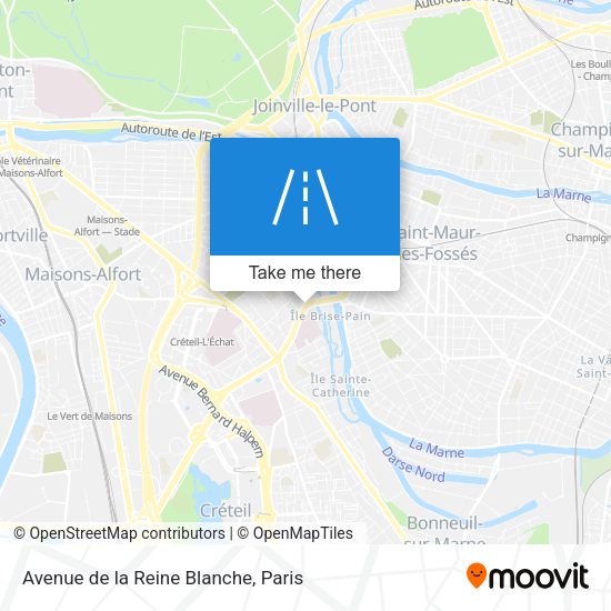 Avenue de la Reine Blanche map