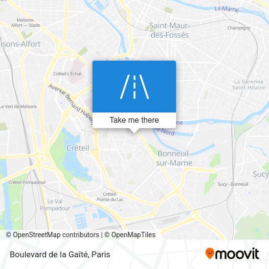 Boulevard de la Gaîté map