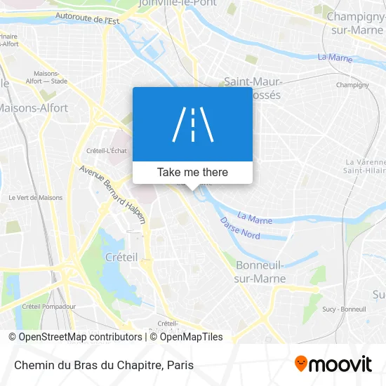 Chemin du Bras du Chapitre map