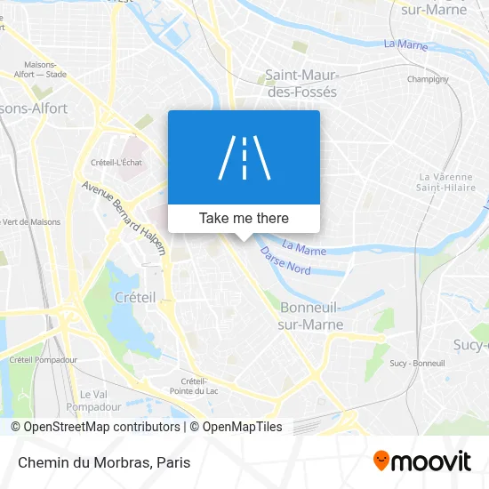 Chemin du Morbras map