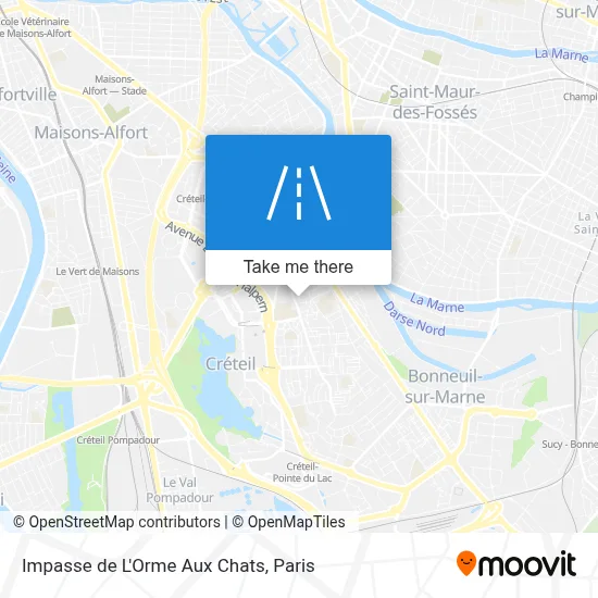 Impasse de L'Orme Aux Chats map