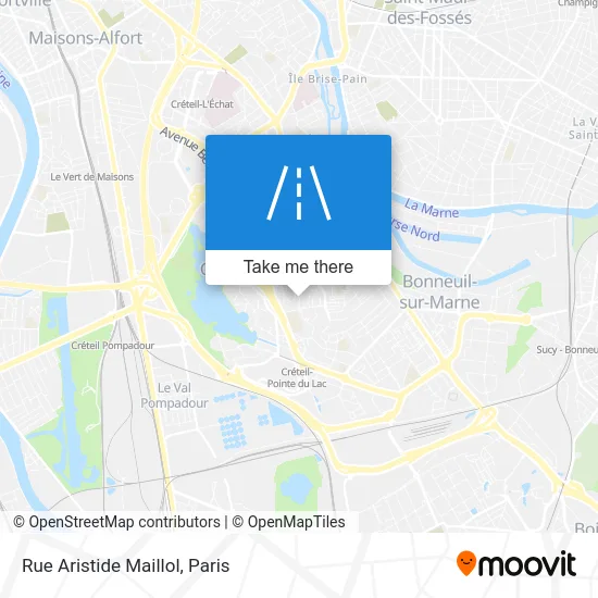 Rue Aristide Maillol map