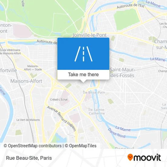 Rue Beau-Site map