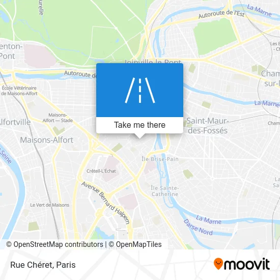 Rue Chéret map