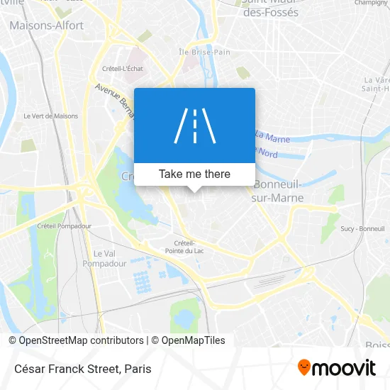 Rue César Franck map