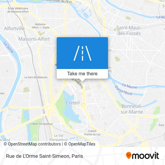 Rue de L'Orme Saint-Simeon map