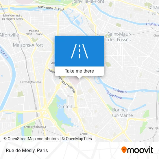 Rue de Mesly map