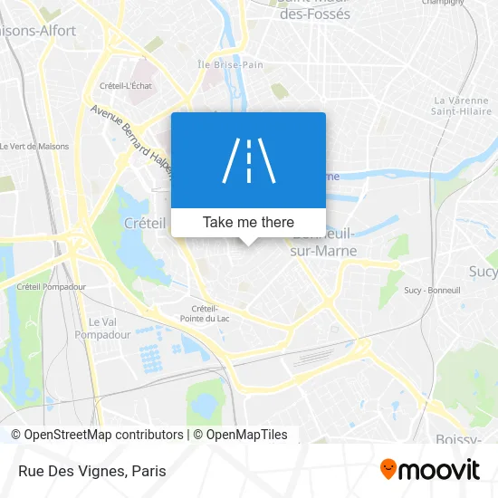 Rue Des Vignes map