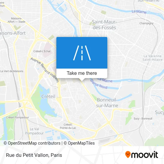 Rue du Petit Vallon map