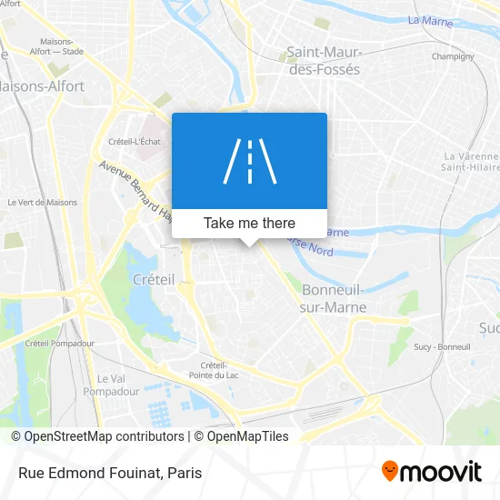 Rue Edmond Fouinat map