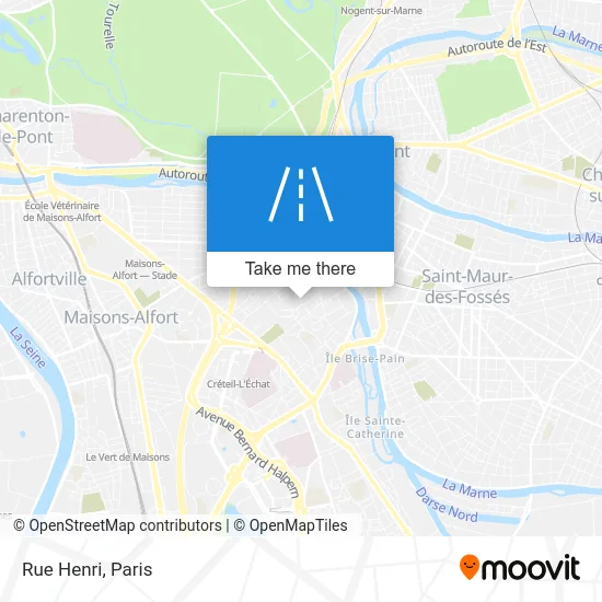 Rue Henri map