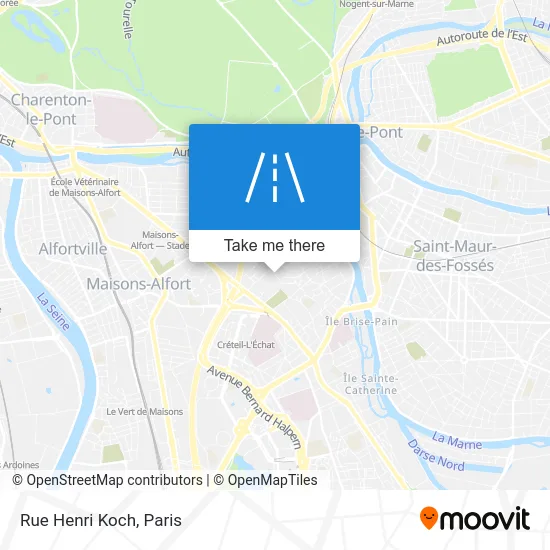Rue Henri Koch map