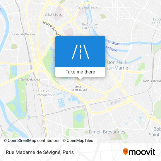 Rue Madame de Sévigné map