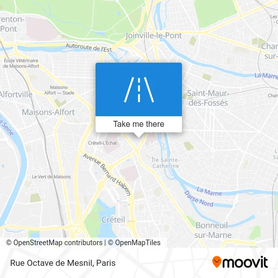 Rue Octave de Mesnil map