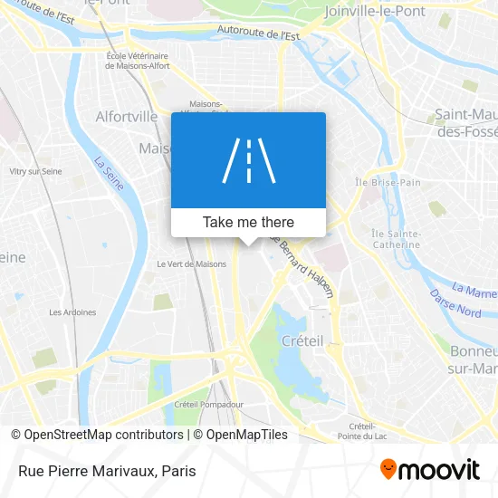 Rue Pierre Marivaux map