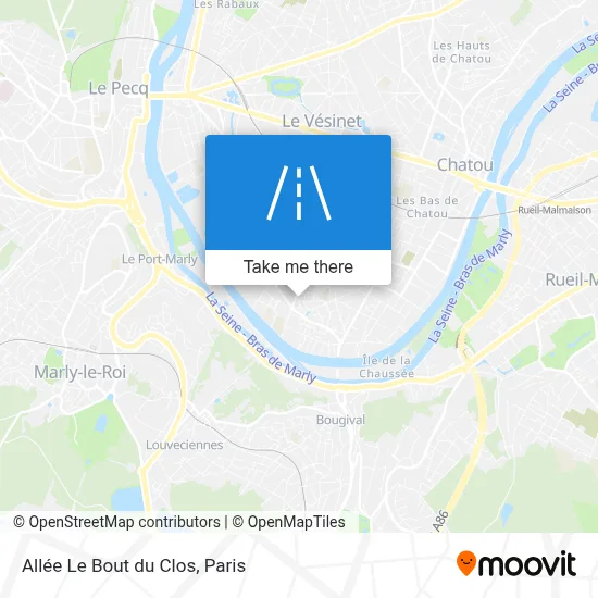 ¿Cómo llegar a Allée Le Bout du Clos, Croissy-Sur-Seine en autobús, RER ...