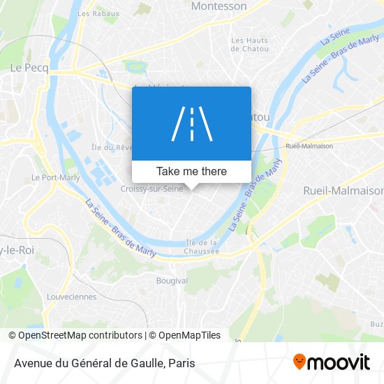 Mapa Avenue du Général de Gaulle