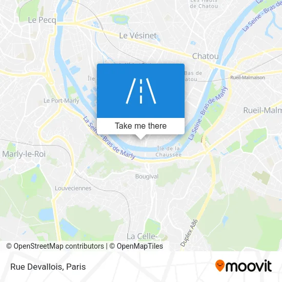 Rue Devallois map