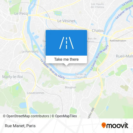 Rue Manet map