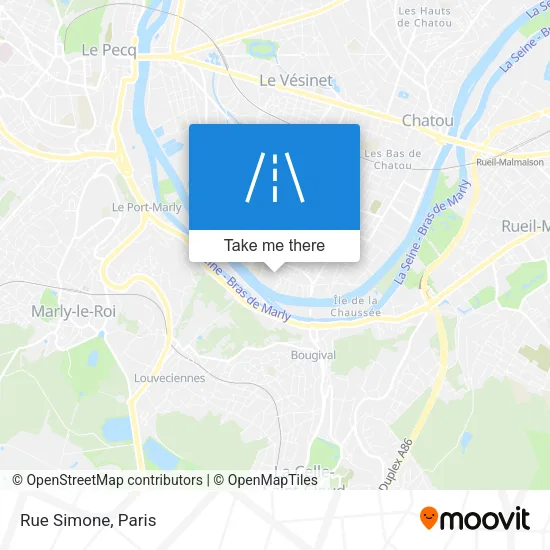 Rue Simone map