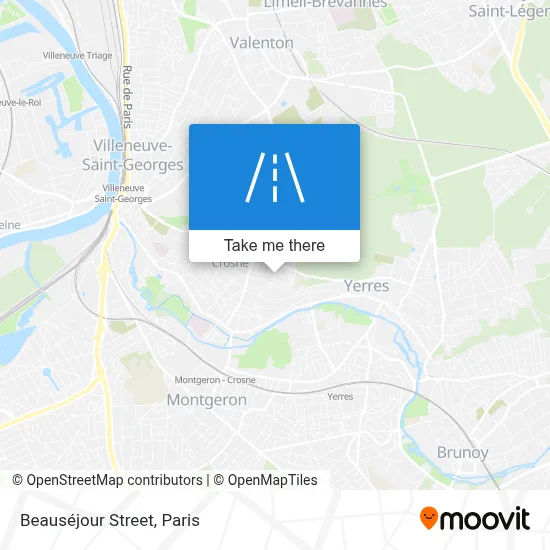 Rue Beauséjour map