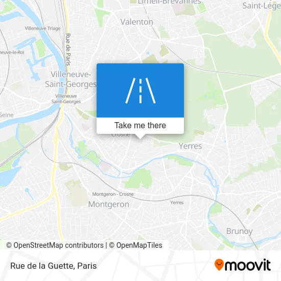 Rue de la Guette map