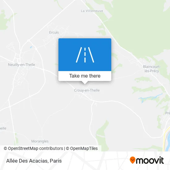 Mapa Allée Des Acacias