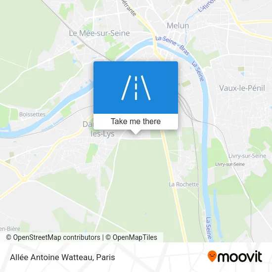 Allée Antoine Watteau map