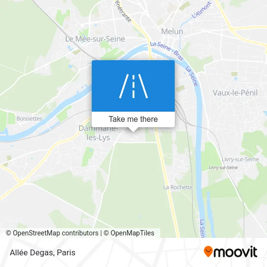 Allée Degas map