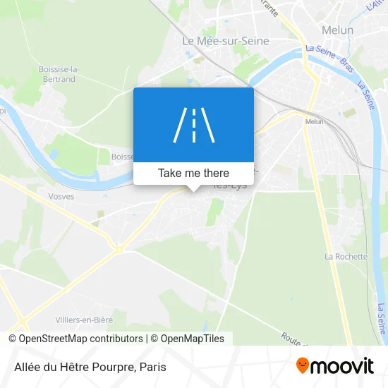 Allée du Hêtre Pourpre map