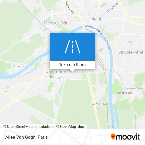 Allée Van Gogh map