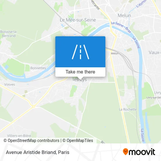 Avenue Aristide Briand map
