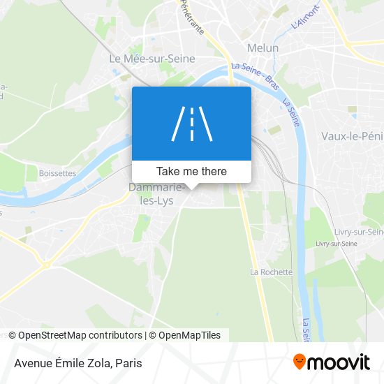 Mapa Avenue Émile Zola