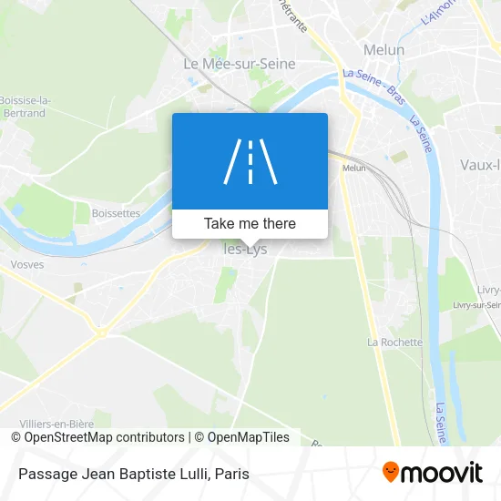Passage Jean Baptiste Lulli map