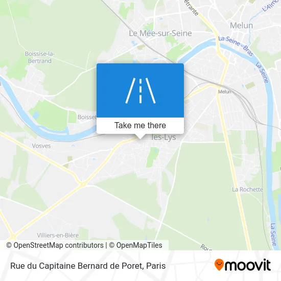 Rue du Capitaine Bernard de Poret map