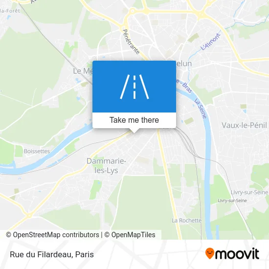 Rue du Filardeau map