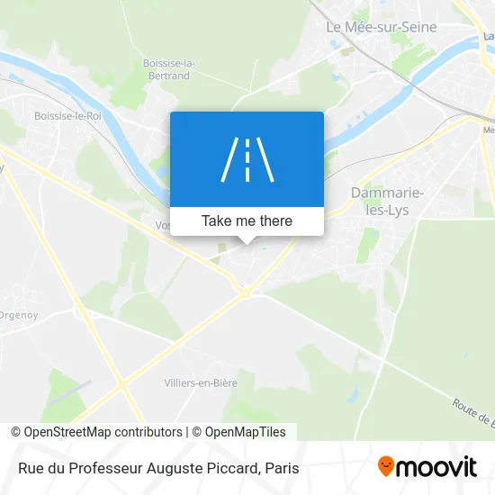 Rue du Professeur Auguste Piccard map