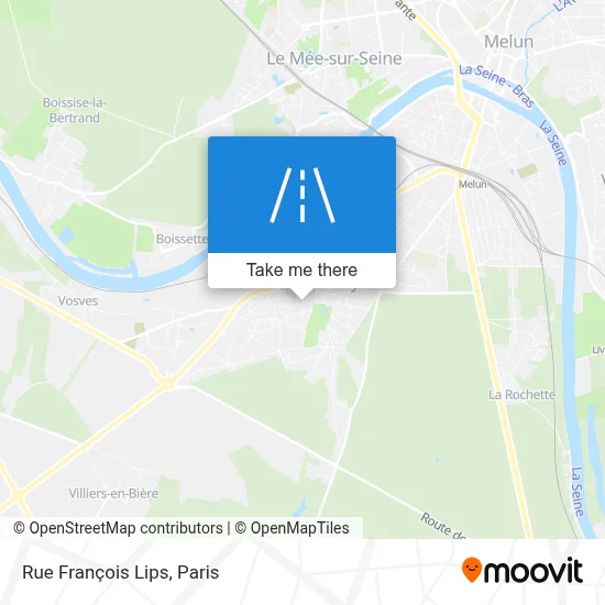 Rue François Lips map