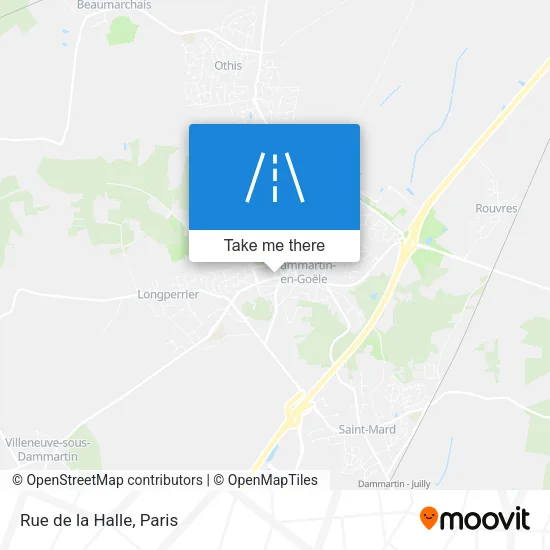 Rue de la Halle map