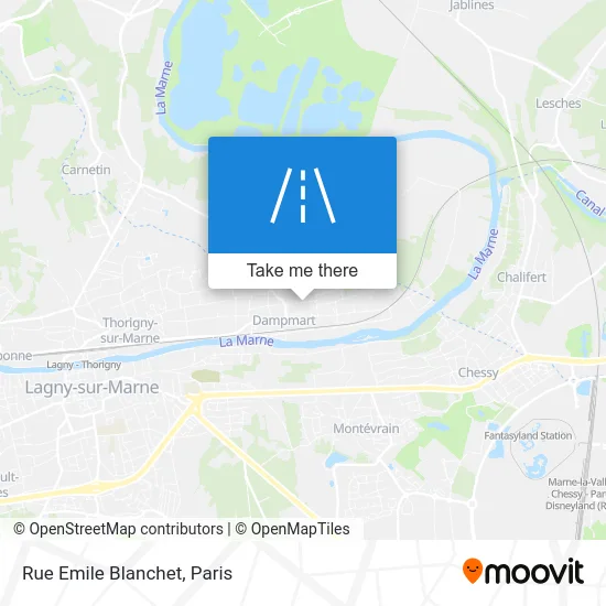 Rue Emile Blanchet map