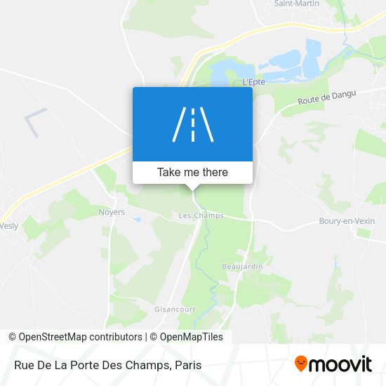 Rue De La Porte Des Champs map