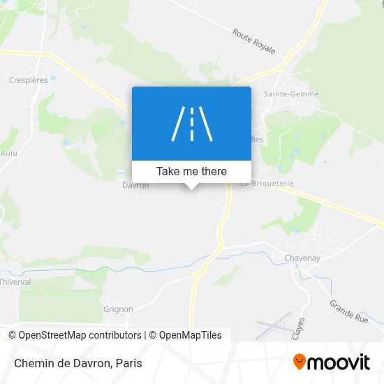 Chemin de Davron map