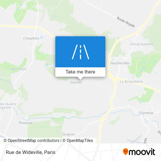 Rue de Wideville map