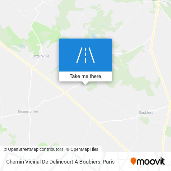 Chemin Vicinal De Delincourt À Boubiers map